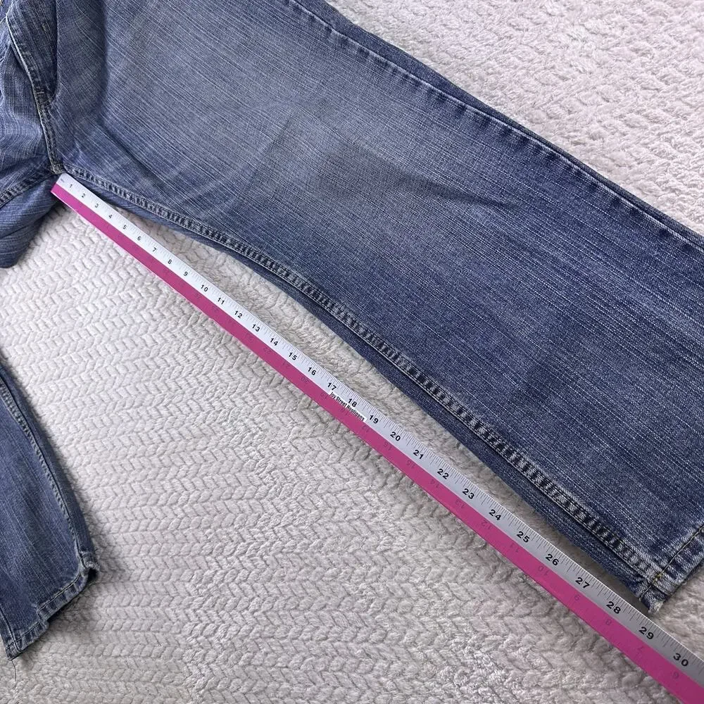 Levis 559 Jeans Men's 36x30 Blue Denim‎ Whiskered Relaxed Straight 100% Cotton